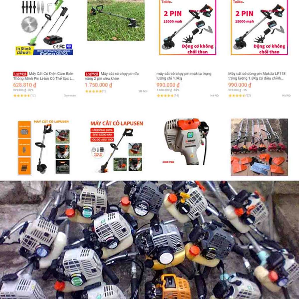 Máy cắt cỏ bán trên mạng vì sao lại rẻ? Cửa hàng máy cắt cỏ ở đâu uy tín?
