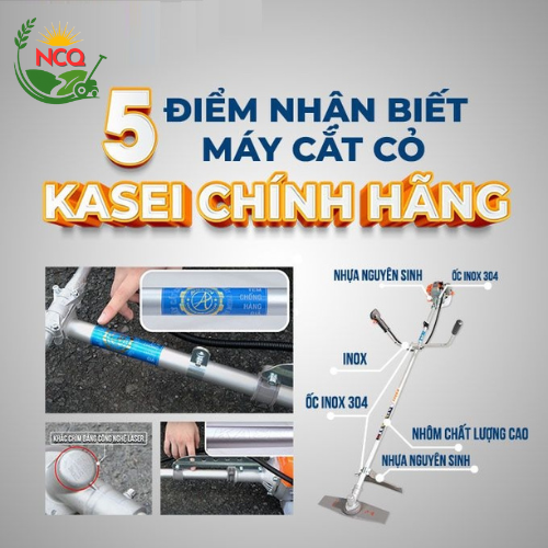 5 điểm nhận biết Máy Cắt Cỏ Kasei chính hãng